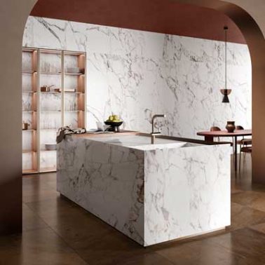 How to create tops for bathrooms and kitchens with Casalgrande Padana porcelain stoneware slabs